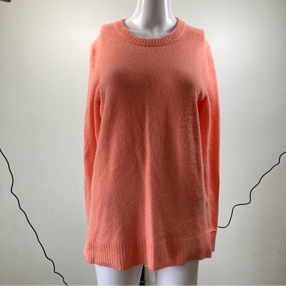 J. Crew peach oversized wool blend lightweight sweater size small cozy comfy